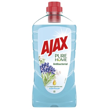 Detergent dezinfectant multisuprafete Ajax Pure Home Antibacterial, Elderflower, 1 l Detergent dezinfectant multisuprafete Ajax Pure Home Antibacterial, Elderflower, 1 l