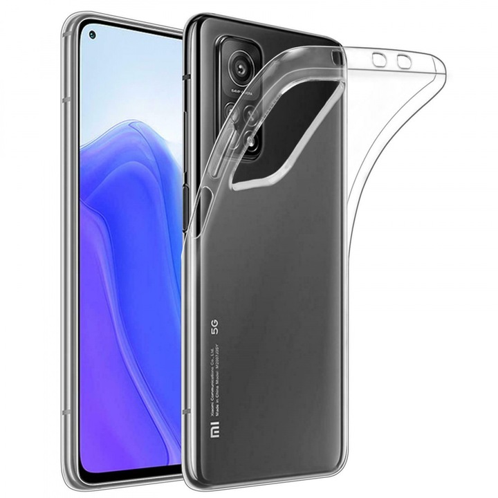Xiaomi Mi 10T 5G / Mi 10T Pro 5G kompatibilis szilikon hátlaptok, vékony, átlátszó, 1mm