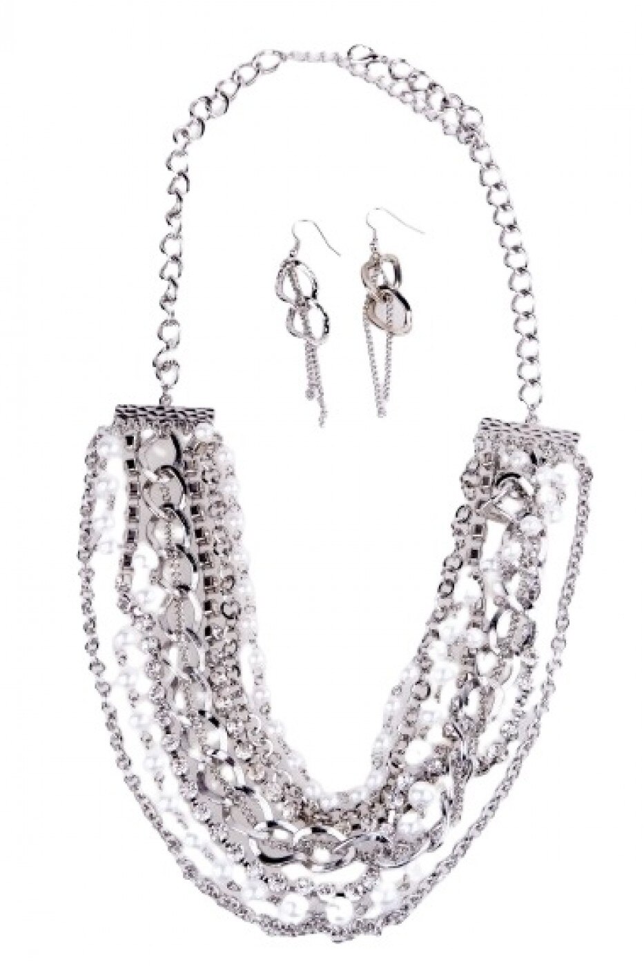Set colier si cercei Crystal Noblesse NES00136 Multicolor