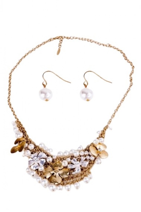 Set colier si cercei Keira, Noblesse, NES00143, Multicolor