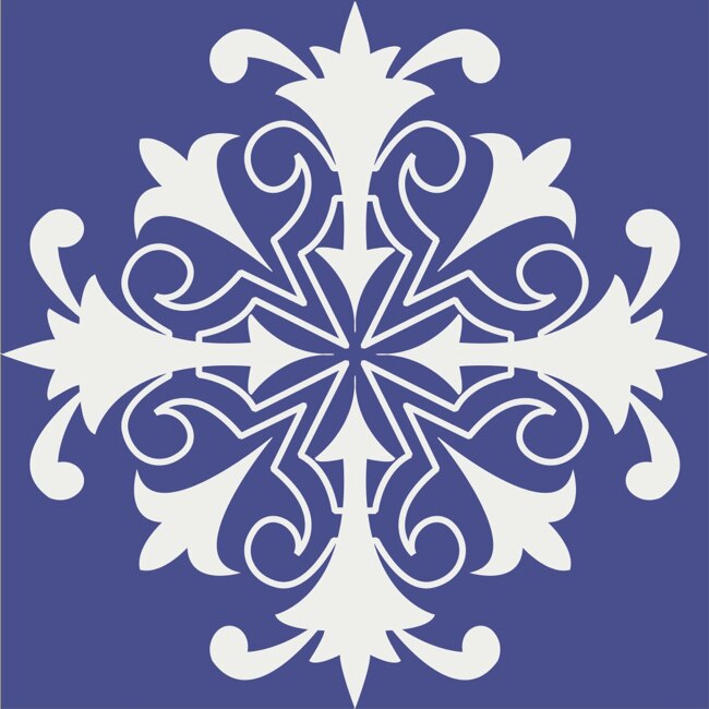 Set 8 buc stickere autocolante faianta decorativa 15cm x 15cm model Turkish Blue