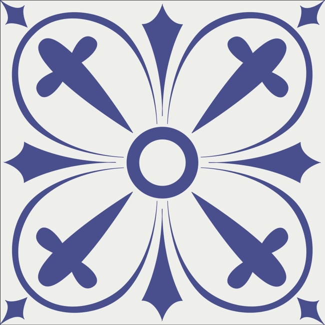 Set 6 buc stickere autocolante faianta decorativa 20cm x 20cm model abstract Maroc 1