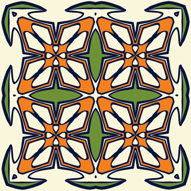 Set 6 buc stickere autocolante faianta decorativa 20cm x 20cm model Color 1