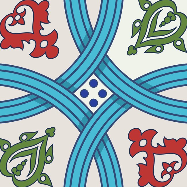 Set 6 buc stickere autocolante faianta decorativa 20cm x 20cm model dungi albastre