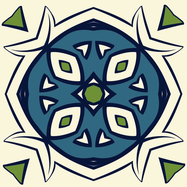 Set 6 buc stickere autocolante faianta decorativa 20cm x 20cm model decorativ cu pestisori