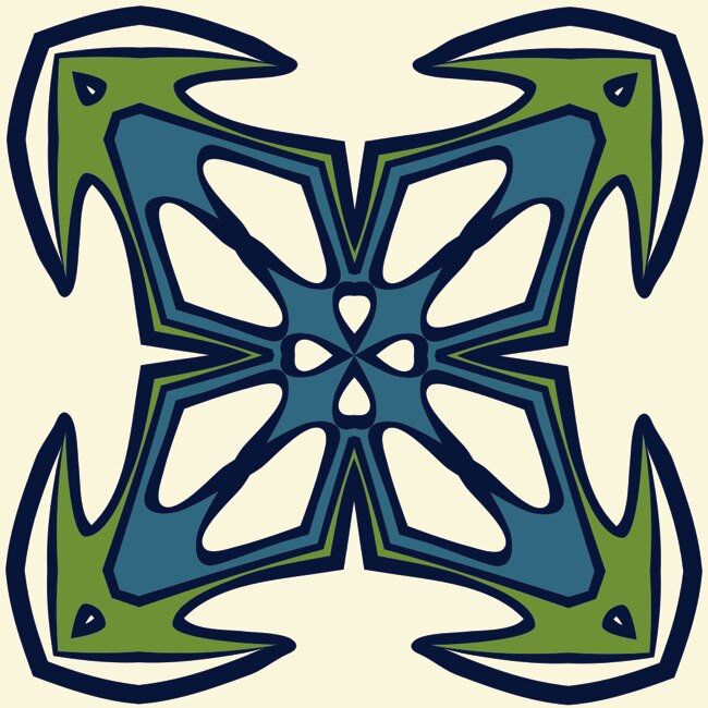 Set 6 buc stickere autocolante faianta decorativa 20cm x 20cm model 4 sageti in colturi