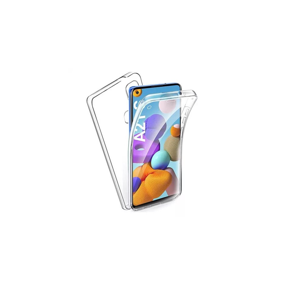 Husa 360 TPU Fata + Spate Compatibil cu Samsung Galaxy A21S , Transparent , Mobile Tuning