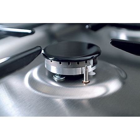 Aragaz Hansa FCMX59221, 4 arzatoare, Mixt, Curatare abur, Grill, Rotisor, Clasa A, 50 cm, Inox