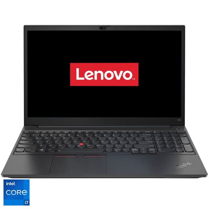 Лаптоп Lenovo ThinkPad E15 Gen 2, Intel® Core™ i7-1165G7, 15.6", Full HD, RAM 16GB, 512GB SSD, Intel® Iris® Xᵉ Graphics, Free DOS