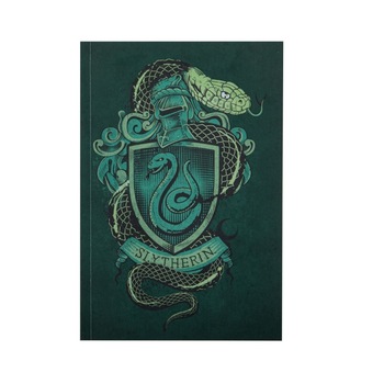 Caiet Harry Potter Slytherin A5, Verde Caiet Harry Potter Slytherin A5, Verde