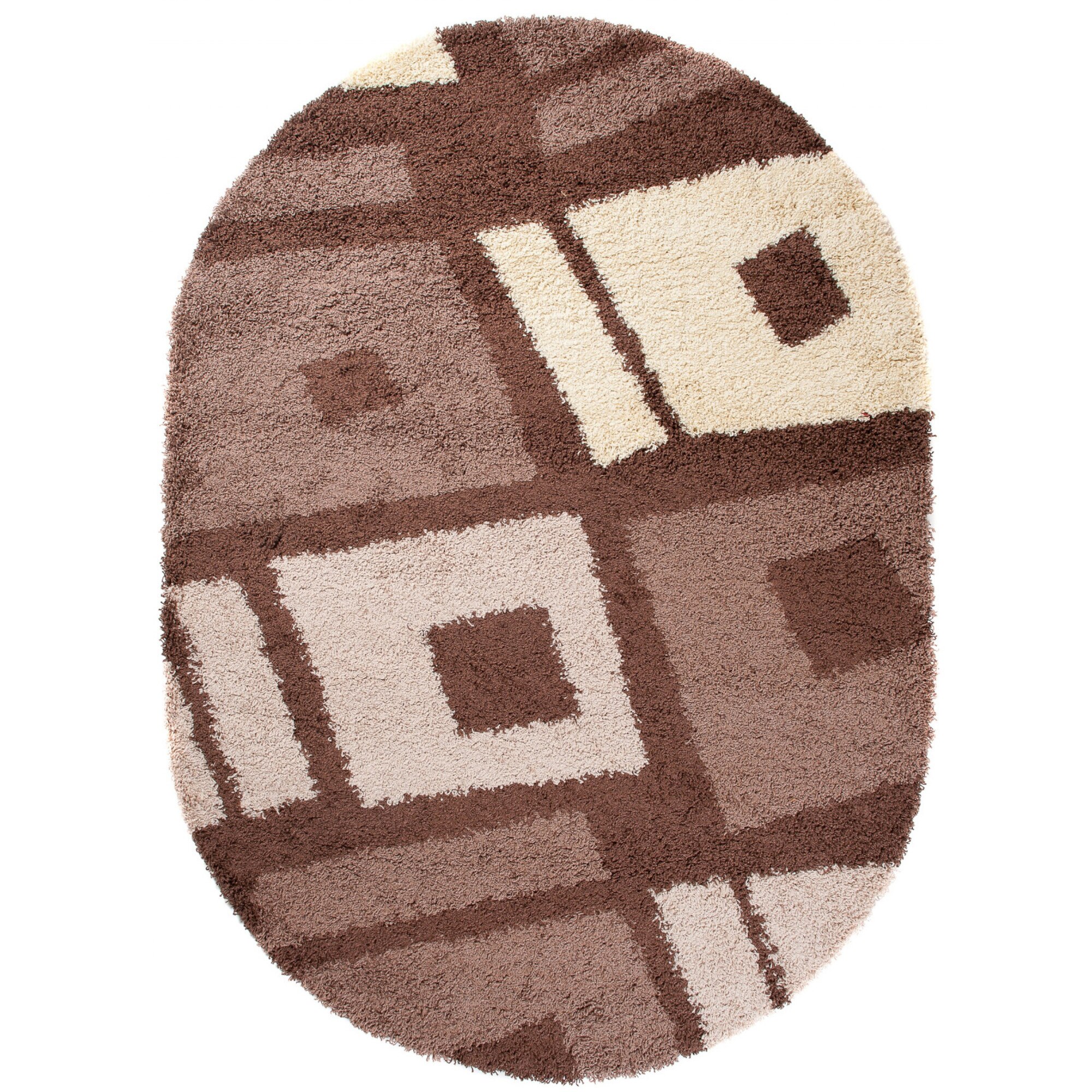 Covor Loca Ov Shaggy Chemex 4831A maro 160x220