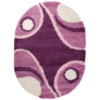 Covor Loca Ov Shaggy Chemex 7635A violet 200x290 Covor Loca Ov Shaggy Chemex 7635A violet 200x290