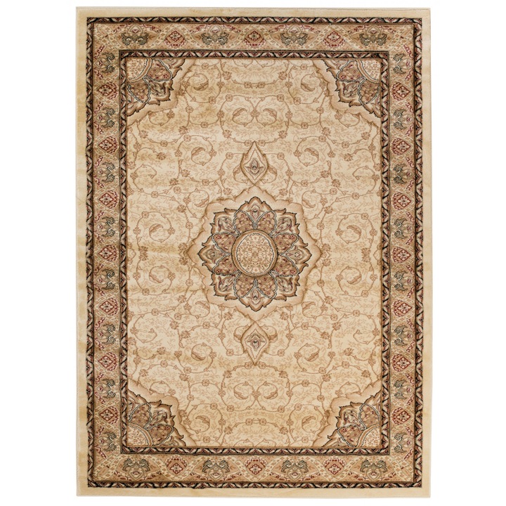 Covor Yesemek Short Pile Traditional Ornament Chemex 5071A cremos 180x260