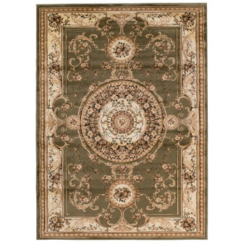 Covor Yesemek Short Pile Traditional Ornament Chemex 6548A verde 180x260 Covor Yesemek Short Pile Traditional Ornament Chemex 6548A verde 180x260