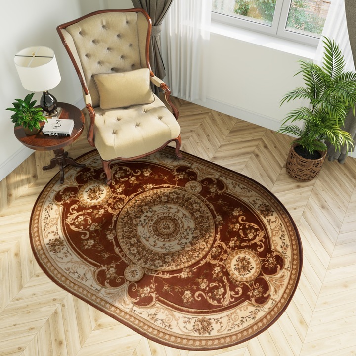 Covor Yesemek Ov Shaggy Chemex 6548A maro 200x300