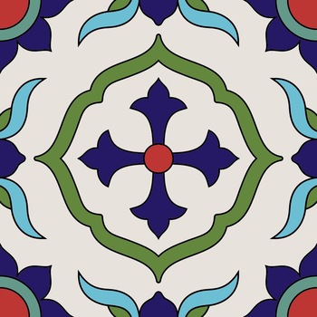 Set 6 buc stickere autocolante faianta decorativa 20cm x 20cm model cu cruciulita in centru albastra cu punct rosu Set 6 buc stickere autocolante faianta decorativa 20cm x 20cm model cu cruciulita in centru albastra cu punct rosu