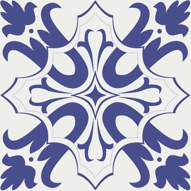 Set 8 buc stickere autocolante faianta decorativa 15cm x 15cm desen abstract Maroc 3