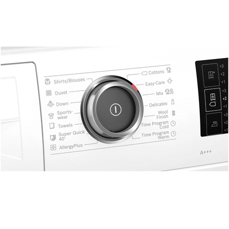 Uscator de rufe Bosch WTW876LBY, Pompa de caldura, 8 kg, 15 programe, AutoDry Technology, SensitiveDrying System, Clasa A+++, Alb