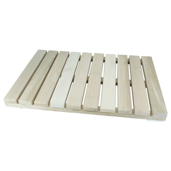 Gratar baie, lemn masiv de esenta tare, 580 x 380 x 45(mm), Natural Timber Gratar baie, lemn masiv de esenta tare, 580 x 380 x 45(mm), Natural Timber