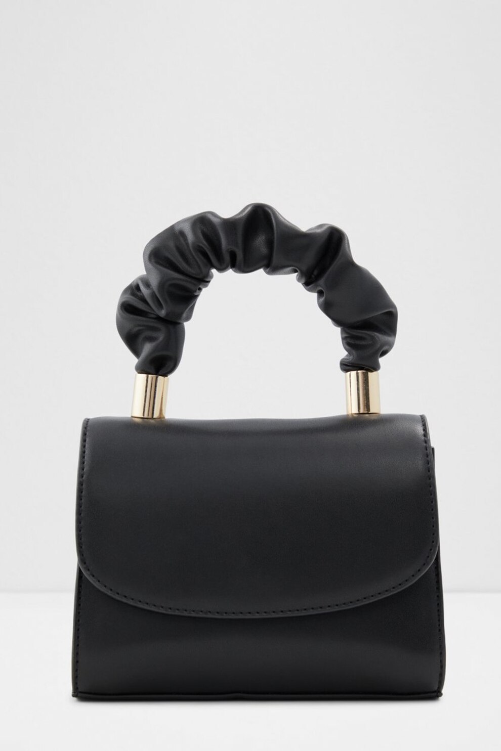 Aldo, Geanta crossbody de piele ecologica cu bareta din lant Vladya, Negru