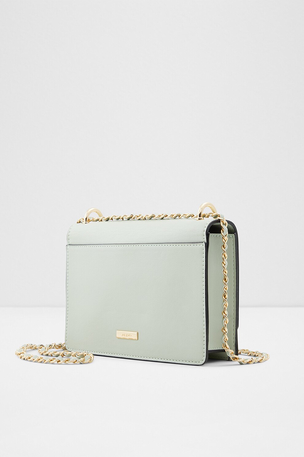 Aldo, Чанта Dalsby с метални пеперуди, Бледозелен eMAG.bg