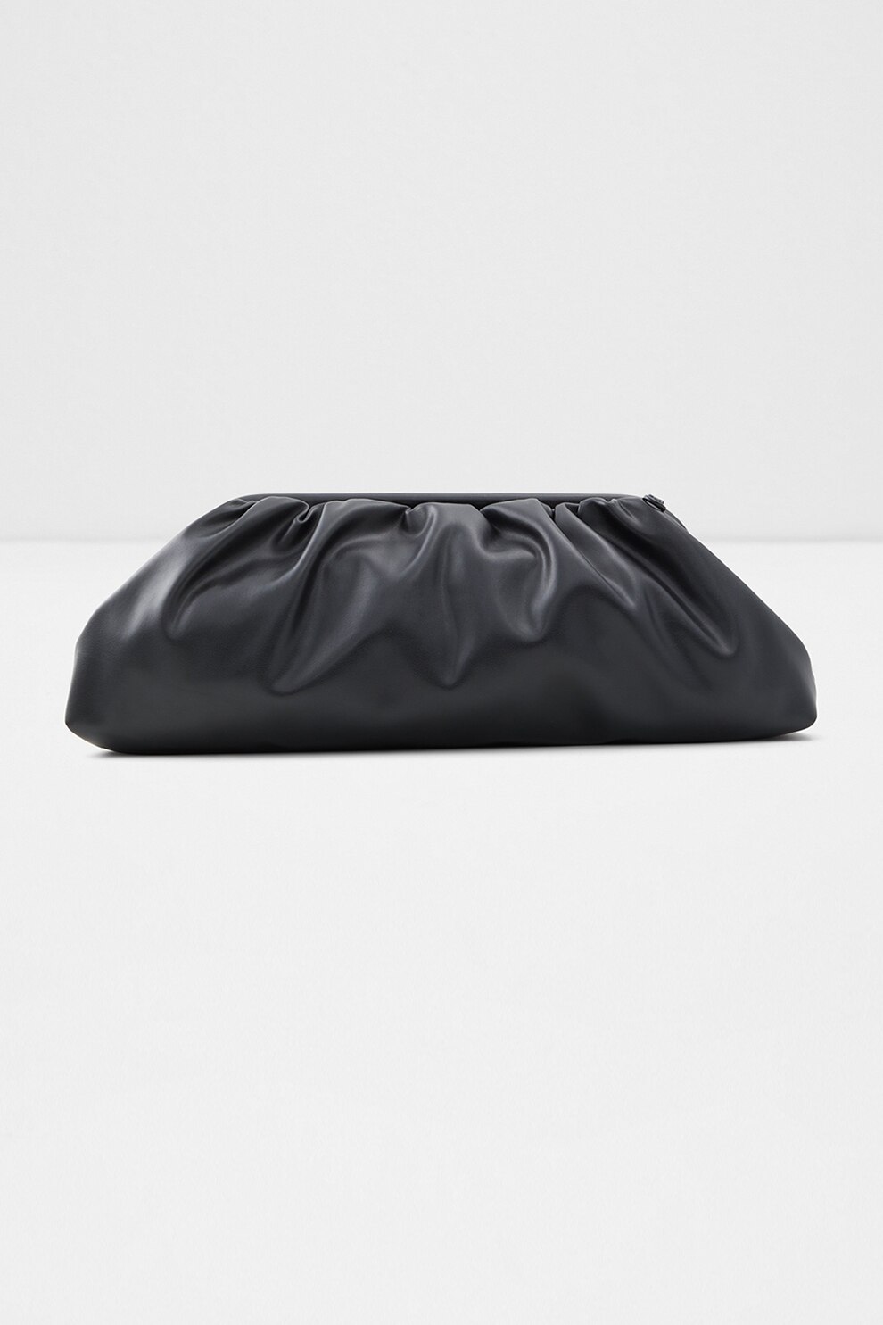 Aldo, Geanta plic supradimensionata de piele ecologica cu aspect plisat Lichtenau, Negru