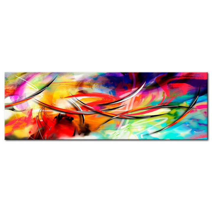 Картина Artgeist, Цветна четка, която оставя следи, 135 см x 45 см