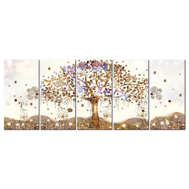 Картина Artgeist, Блестящо Дърво на надеждата, 225 см x 90 см