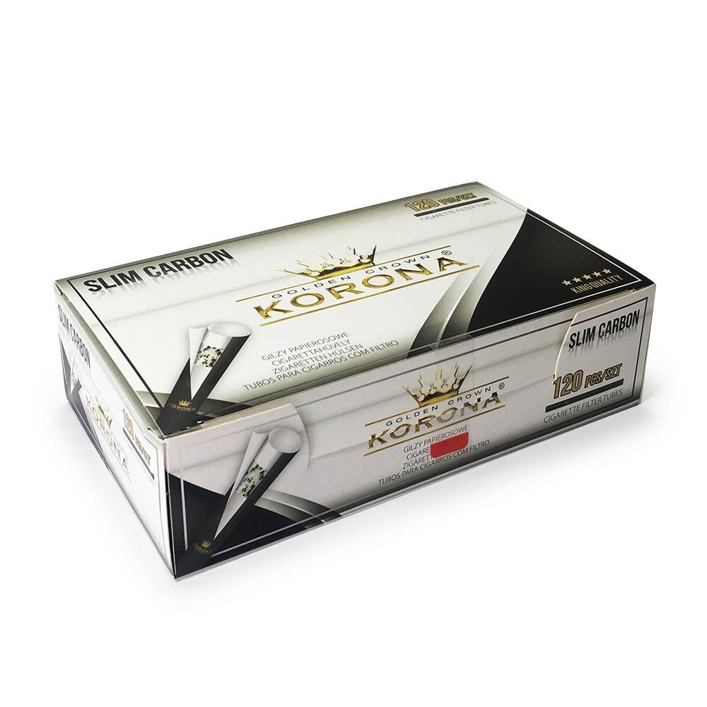 Tuburi tigari KORONA SLIM ,Black Carbon 120