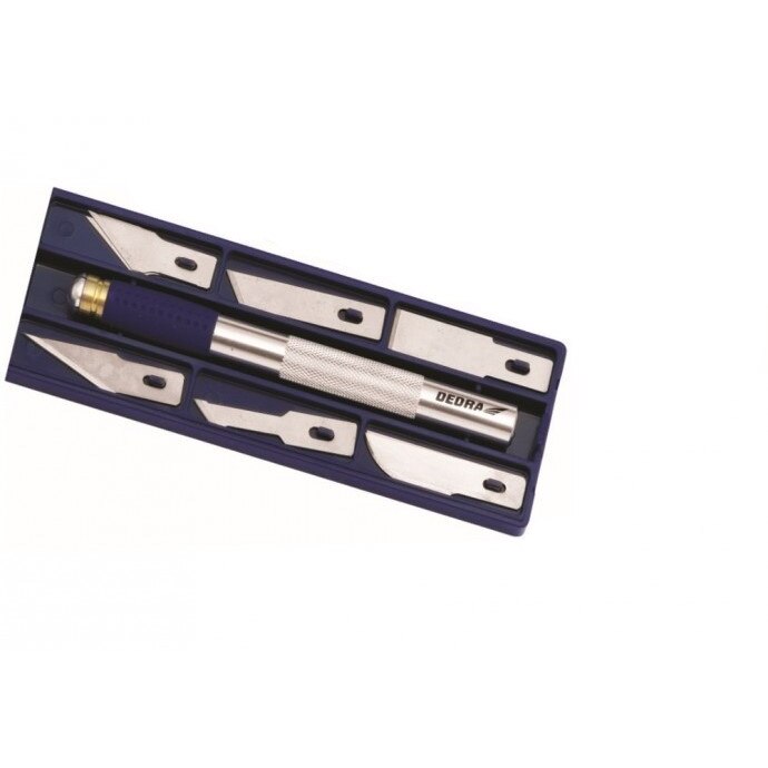 Set cutit pentru taieri de precizie, 12 lame, latime lama de 9 mm