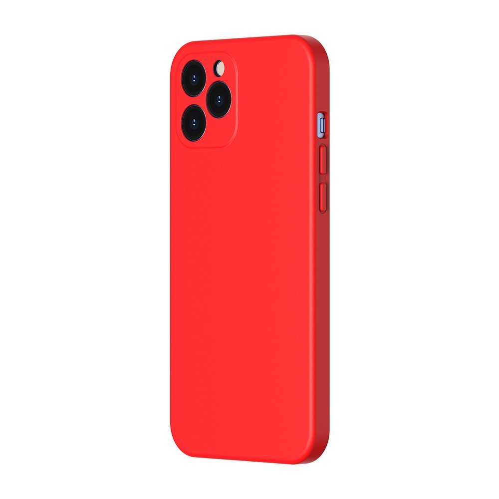 Husa Baseus Liquid Silicon compatibila cu iPhone 12 Pro Max Bright Red