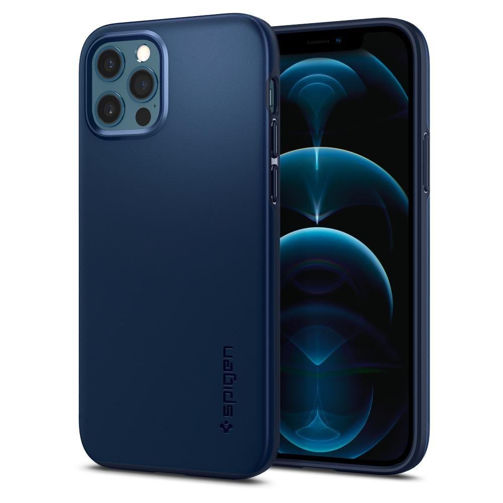 Husa iPhone 12 / 12 Pro SPIGEN Thin Fit Navy