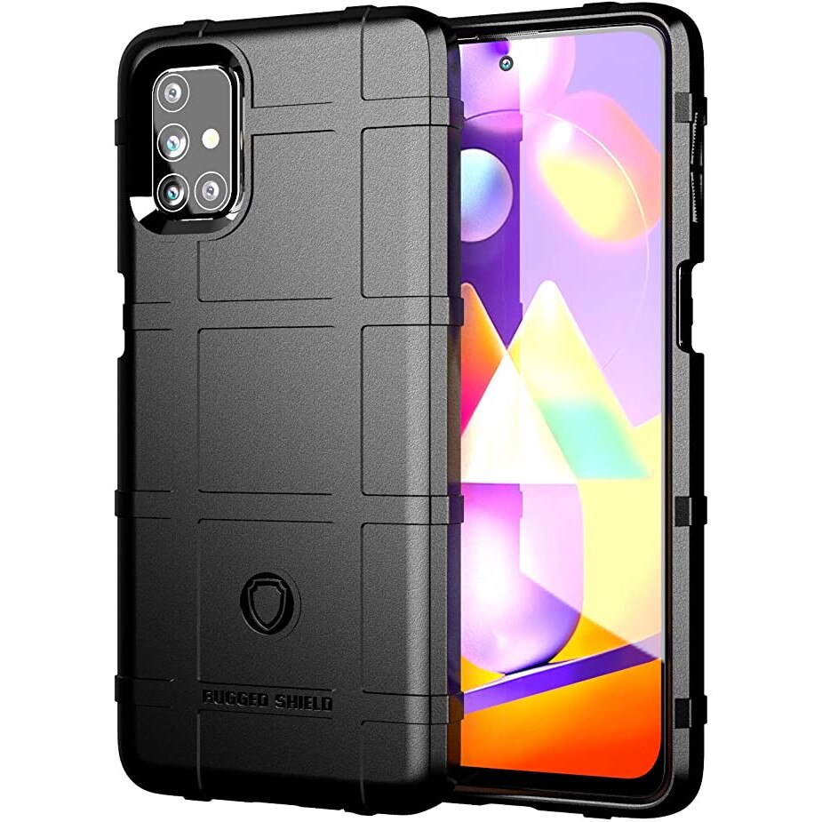 Husa Samsung Galaxy M31S Armor Rugged Square Black