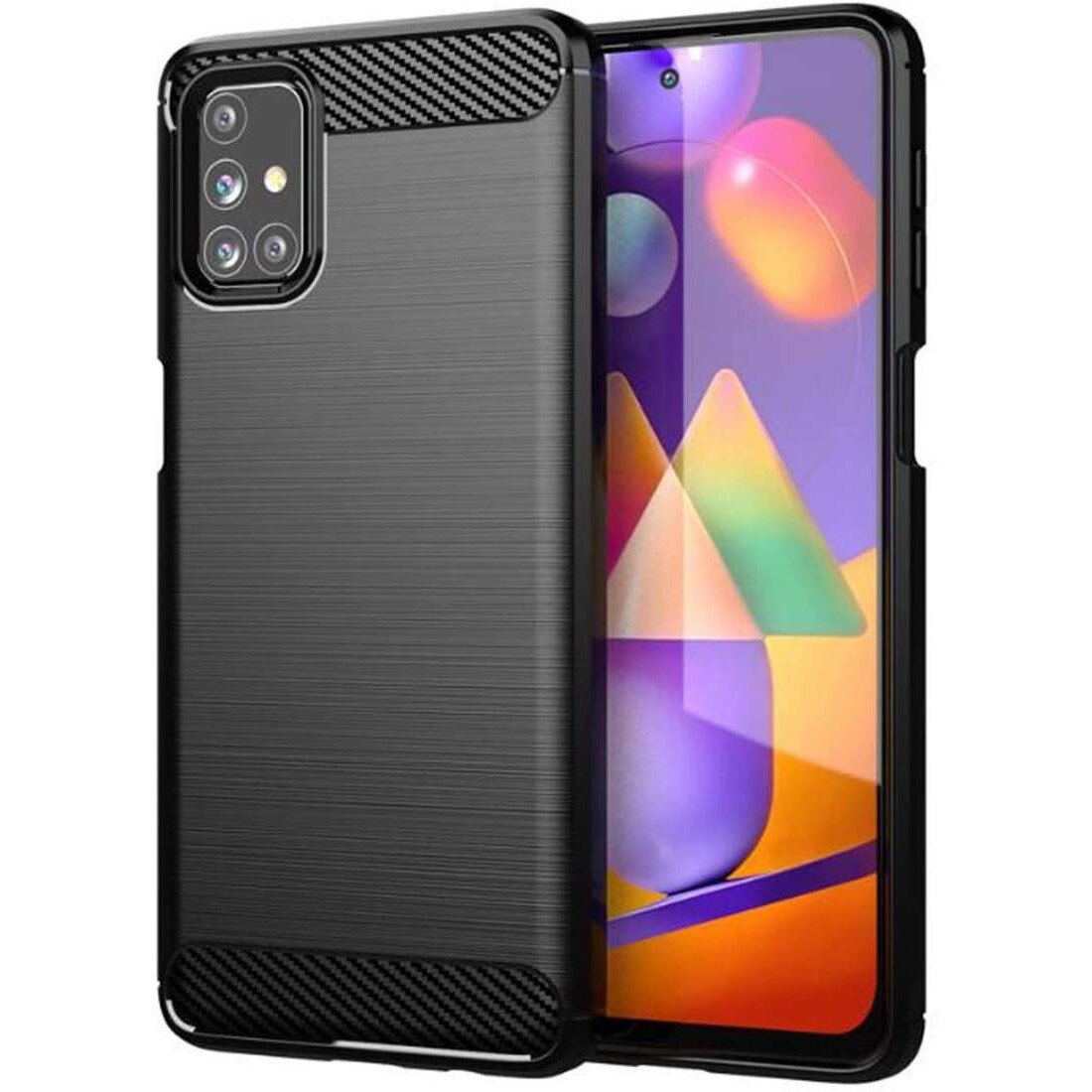 Husa Samsung Galaxy M31S TPU Carbon Neagra