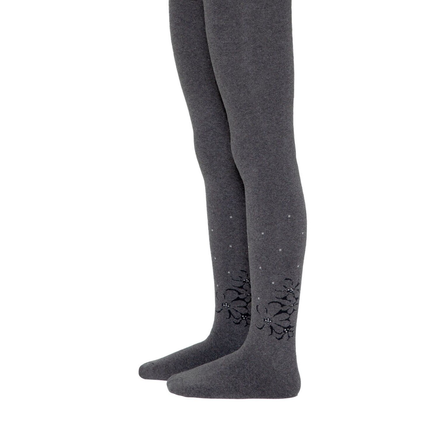 Ciorapi flausati pentru copii din bumbac Sof-Tiki 256, Conte Kids, Gri inchis, 140-146 CM