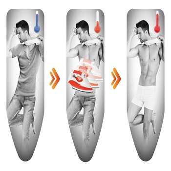 Husa pentru masa de calcat, termonsensibila -2 straturi, Studio Casa, 130 x 50 cm-Man Husa pentru masa de calcat, termonsensibila -2 straturi, Studio Casa, 130 x 50 cm-Man
