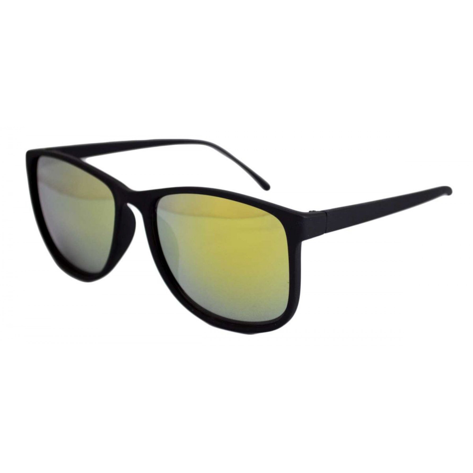 Ochelari de soare Justin verde reflexii - Negru Mat