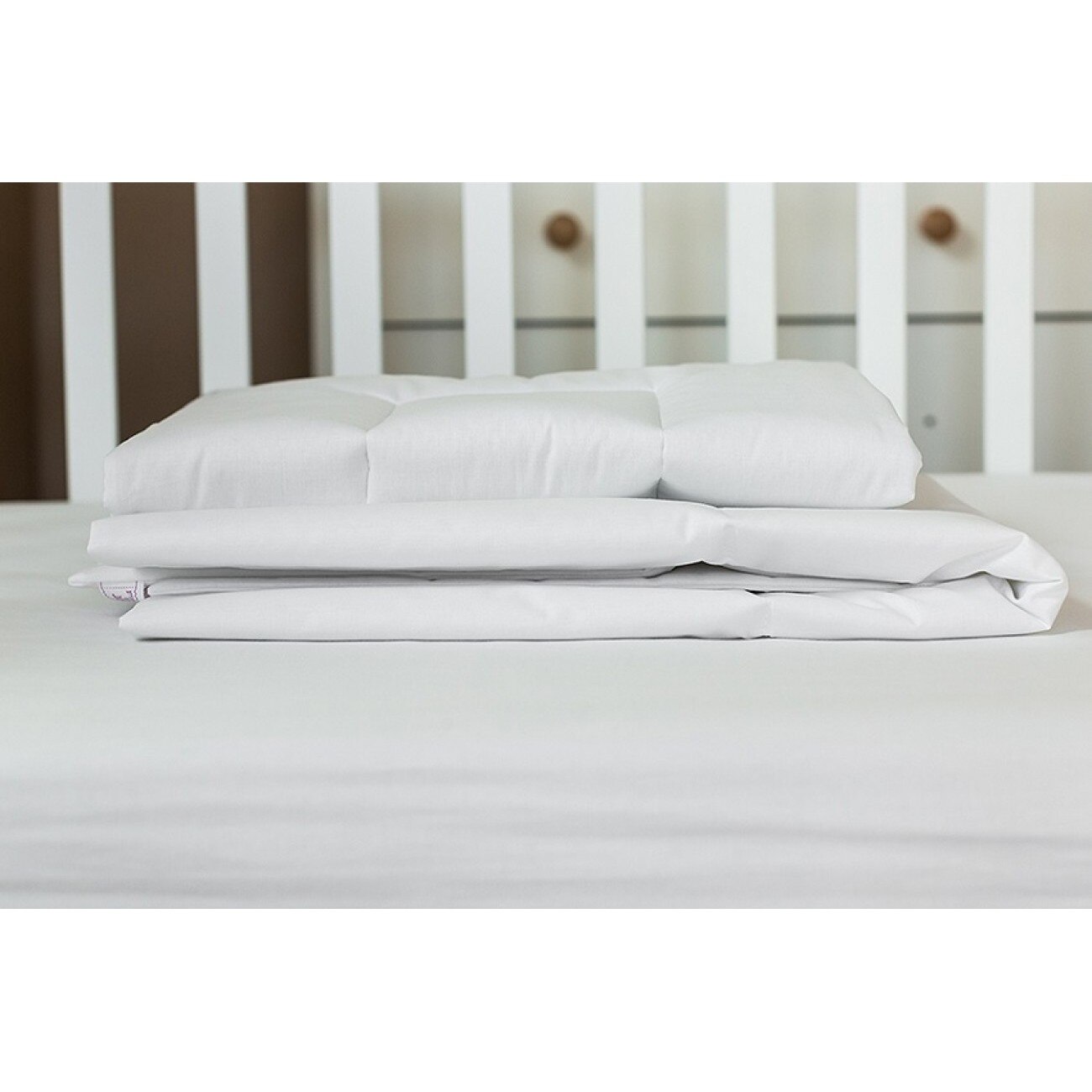 Set alb primavara - vara pentru patut 60x120 cm