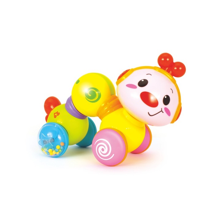 Sétáló hernyó hangokkal és fényekkel, gyerekeknek, Hola, 6 hónapos+