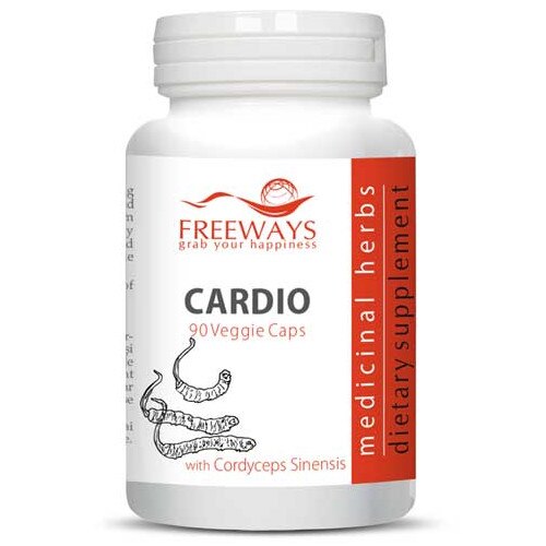 Cardio, 90 capsule vegetale, Freeways, supliment cardioprotector cu cordyceps