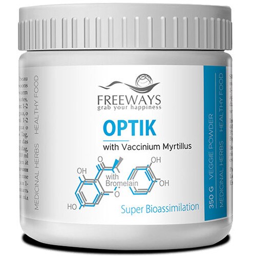 Optik cu Bromelaina 350g Freeways, supliment alimentar pentru sustinerea vederii