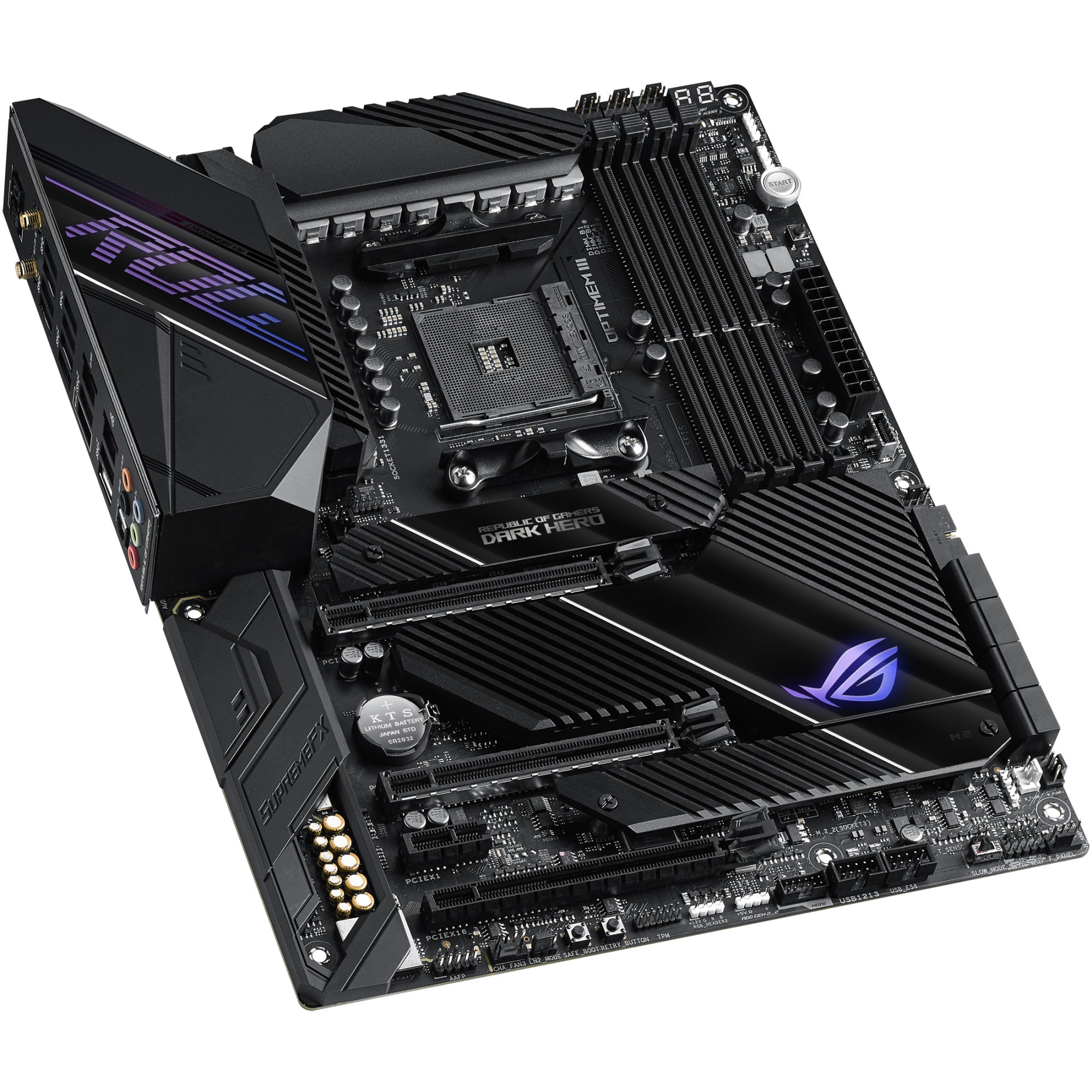 Placa de baza ASUS ROG CROSSHAIR VIII DARK HERO, Socket AM4 - eMAG.ro