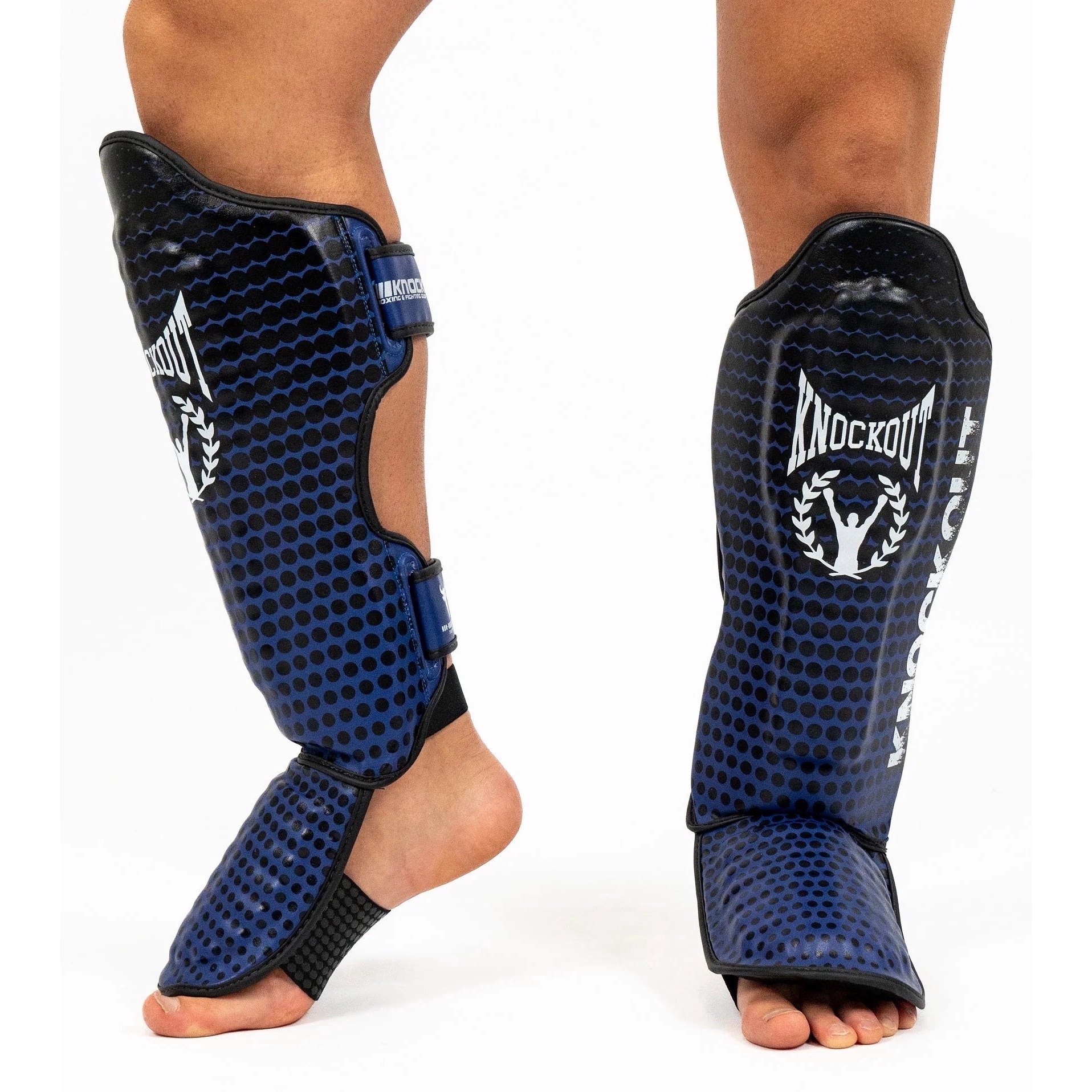 Kickbox Knockout Tibiere Kickbox Knockout Duble - M, Albastru - eMAG.ro