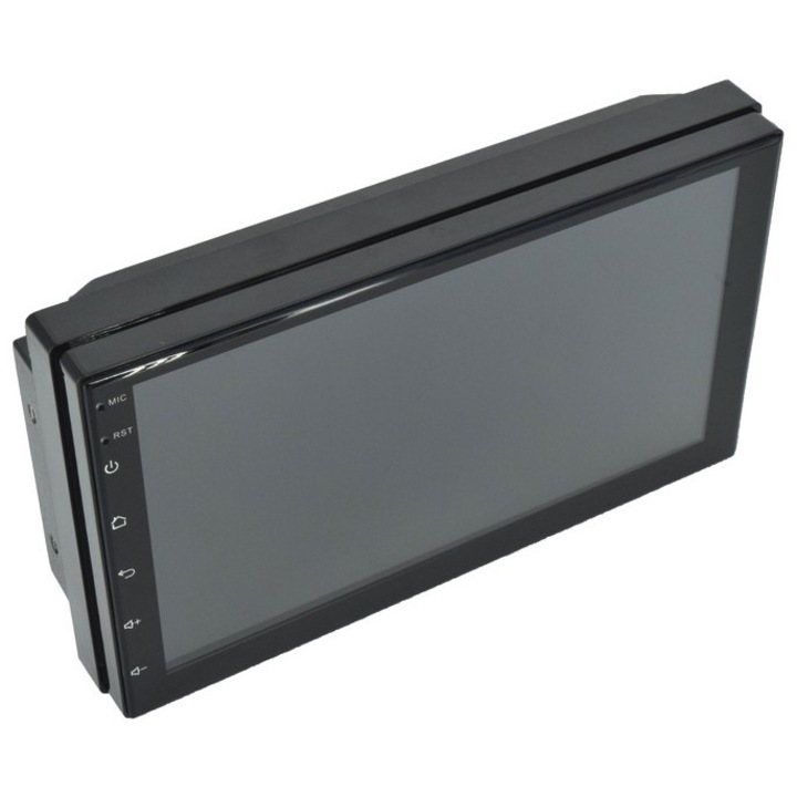 Радио MP3, MP5 плейър 2DIN тънък, Android 7" GPS 12V с включена рамка