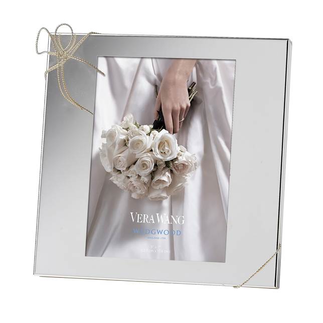 Rama foto argintata, 12 x 17cm, colectia Love Knots , Vera Wang