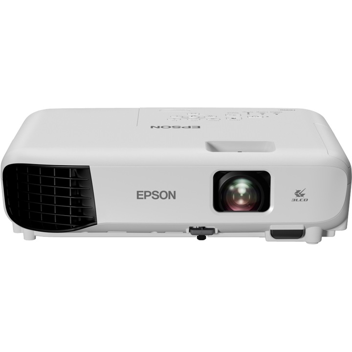 Видеопроектор Epson XGA 1024*768, EB-E10, 3600 лумена, Бял