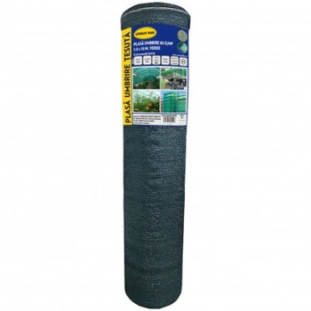 Plasa umbrire 1 x 10 metri , verde , 80 grame/mp , greutate 1000 grame Plasa umbrire 1 x 10 metri , verde , 80 grame/mp , greutate 1000 grame