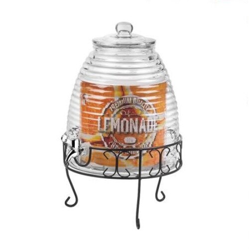 Carafa pentru limonada, Lalncaster, cu decantor, din sticla, 9 l
