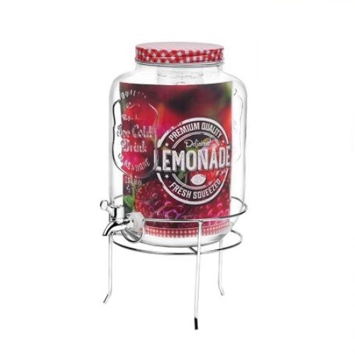 Carafa pentru limonada, Lalncaster, cu decantor, din sticla, 8 l