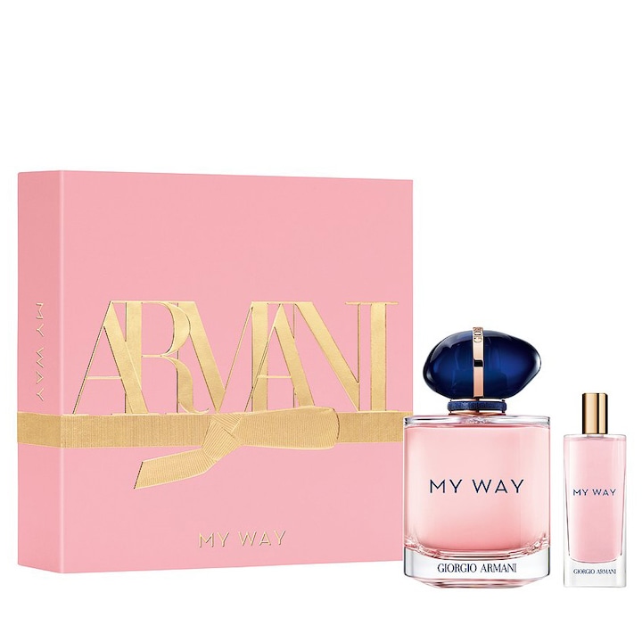 Giorgio Armani szett, My Way, Femei: Eau de Parfume, 50 ml + Eau de Parfume, 15ml